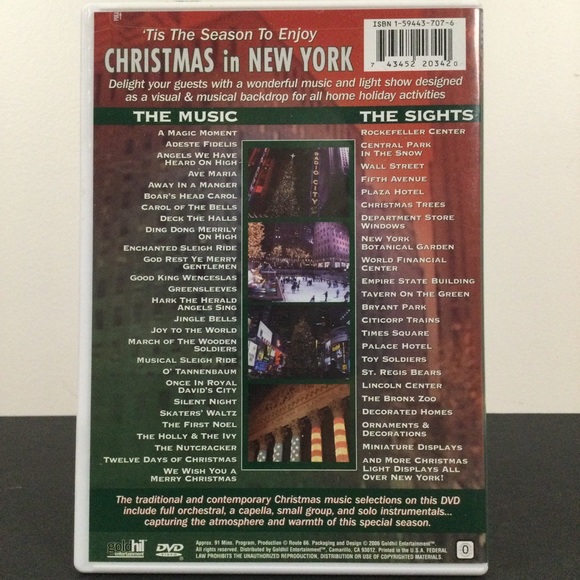 Lot of 7 Holiday DVDs featuring sights, lights and music of the Season - Picture 8 of 16